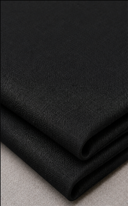 Black Cotton Linen