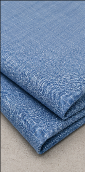 Ocean Blue Cotton Linen