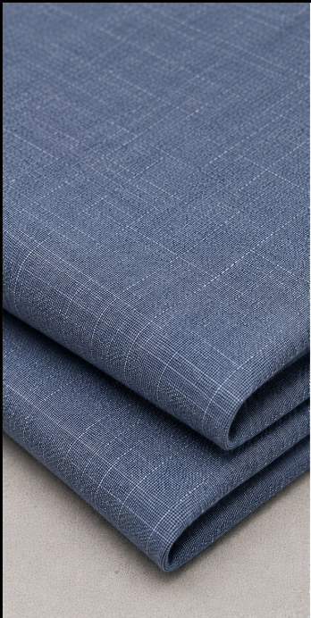 Blue-Gray Cotton Linen