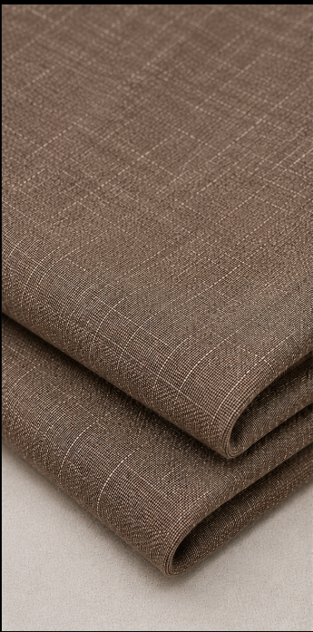 Cocoa Brown Cotton Linen