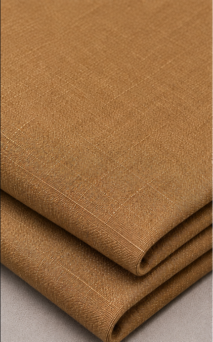 Honey Brown Cotton Linen