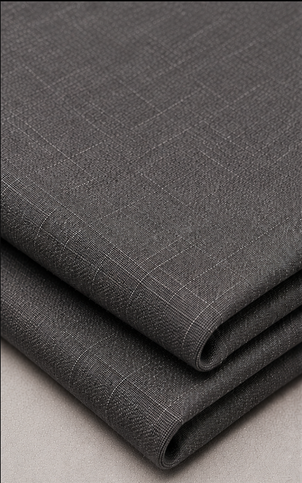 Textured Gray Cotton Linen