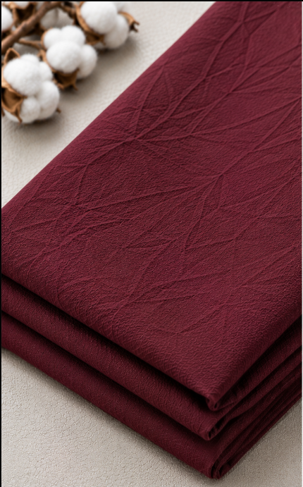 Burgundy Pure Cotton