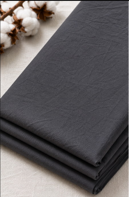 Charcoal Grey Pure Cotton